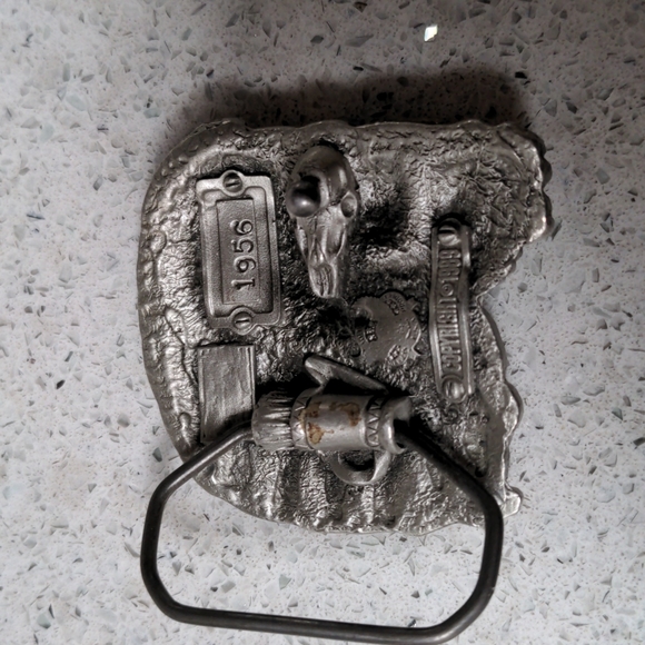 Cowboy Native American Enamel Belt Buckle - Picture 2 of 7